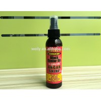 Argan Shine hair sheen black castor oil silicone free